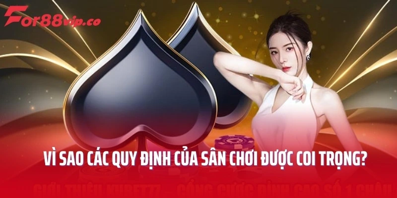 Vì sao các quy định của sân chơi được coi trọng?