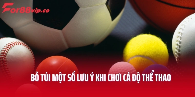 Bỏ túi một số lưu ý khi chơi cá độ thể thao